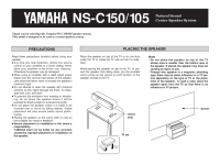Yamaha NSC-105-Owners-Manual 